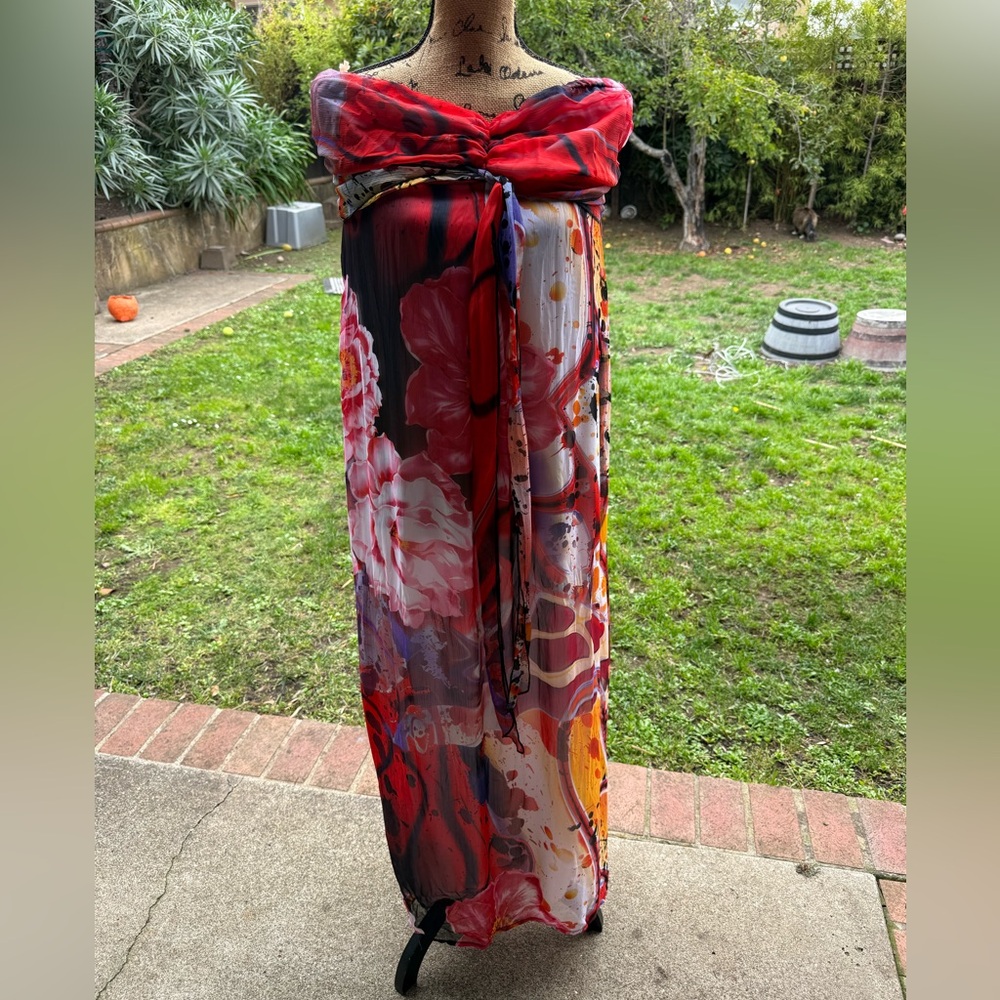 Vibrant Floral Maxi Dress